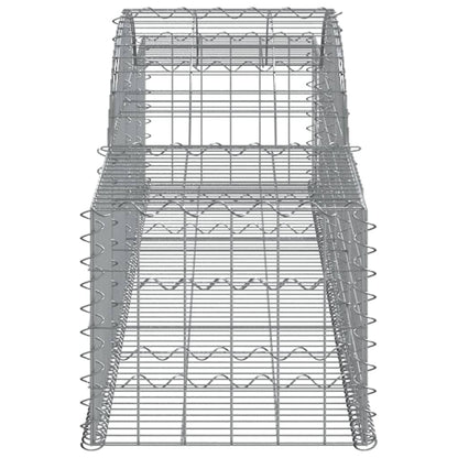 Cestas De Gaviones 13 Uds Forma De Arco Hierro 300x50x40/60 Cm_4
