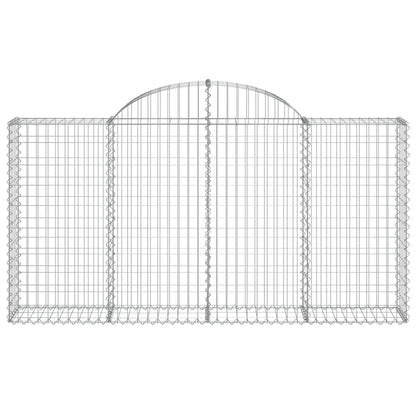 Cestas De Gaviones 13 Uds Forma Arco Hierro 200x30x100/120 Cm_3