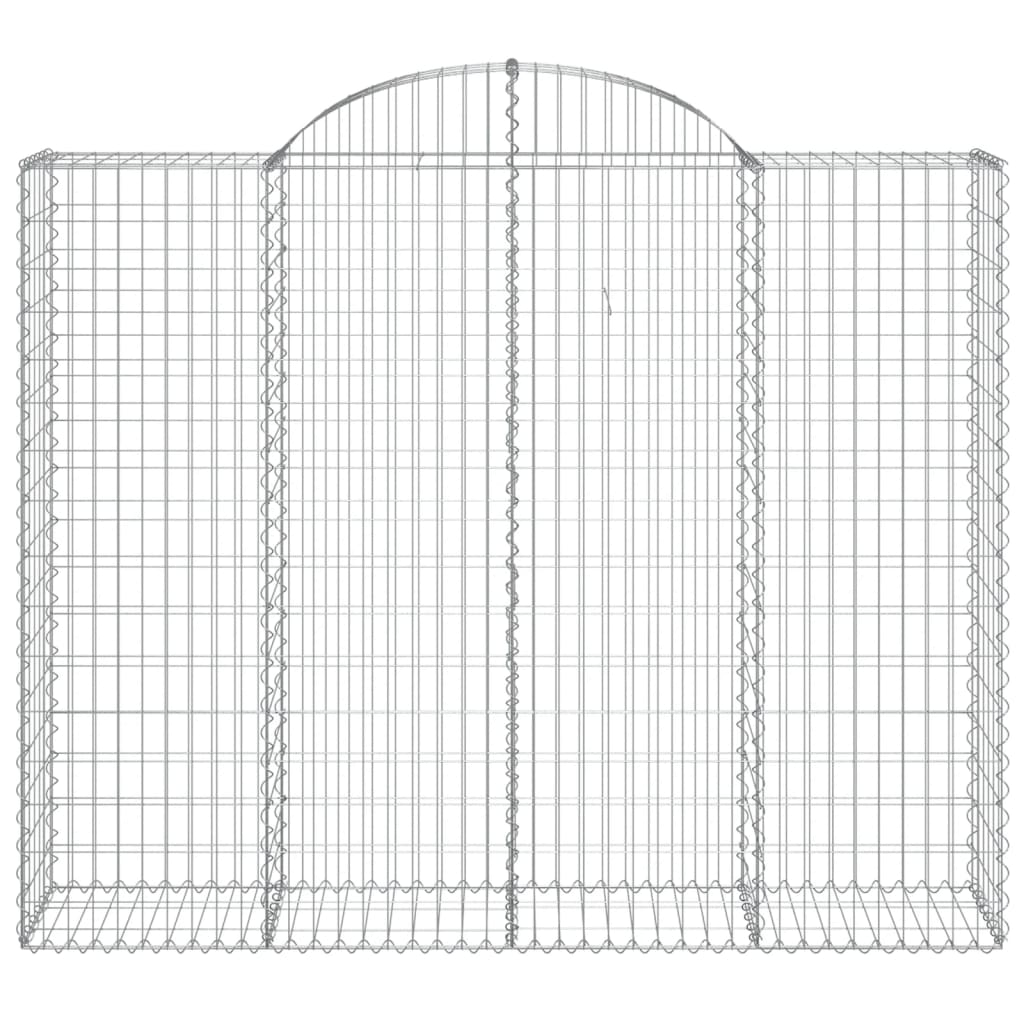 Cestas Gaviones 12 Uds Forma De Arco Hierro 200x50x160/180 Cm_3