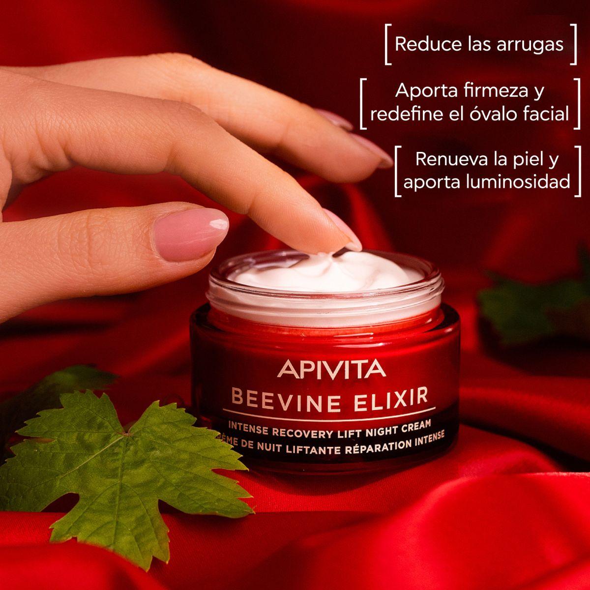 Crema de noche lift recuperación intensa BEEVINE ELIXIR, APIVITA 50 ml