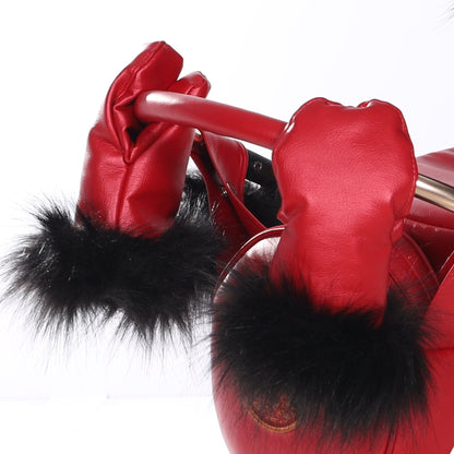 Manoplas Para Carro De Muñecas Rojo_0