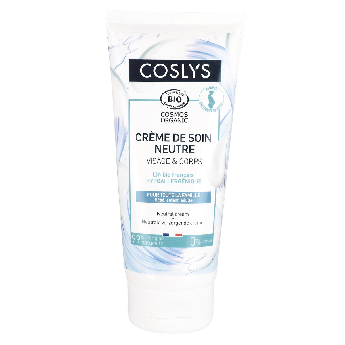 Crema hidratante neutra cara y cuerpo sin perfume Coslys 200 ml