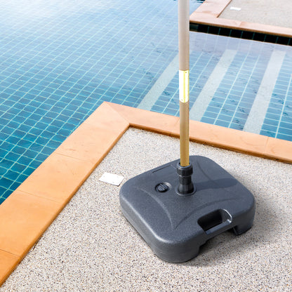 Base De Sombrilla Outsunny Hdpe Negro 46x45x26 Cm_1