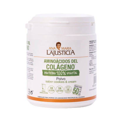 Aminoácidos de colágeno Sabor Cookies &amp; Cream, Ana María La Justicia, 350 g en Polvo