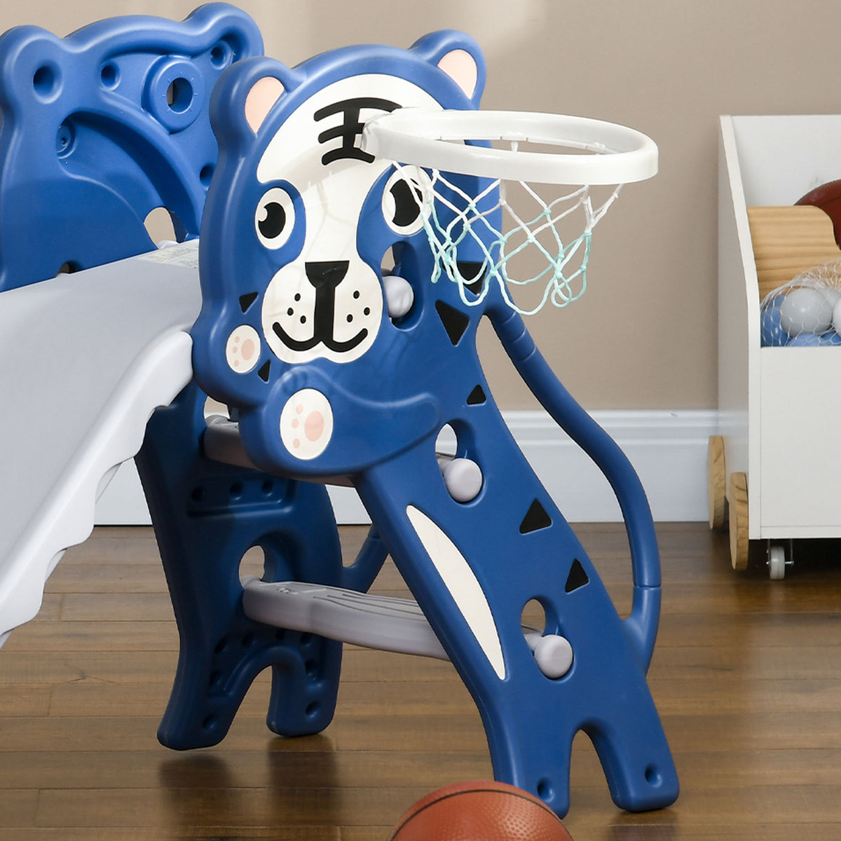 Tobogán Para Niños Aiyaplay Pe Azul 133x60x70 Cm_3