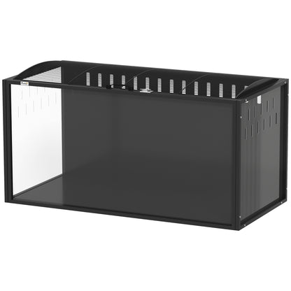 Jaula Para Hámster Pawhut Acero, Acrílico Negro 105x51x53 Cm_3
