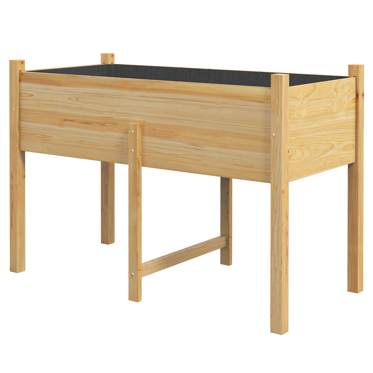 Mesa De Cultivo Outsunny Madera De Abeto Madera Natural 115x55x80 Cm_0