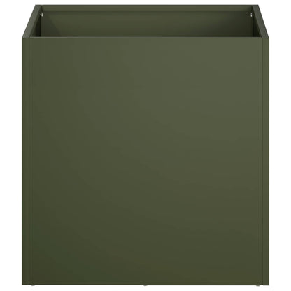 Macetero De Jardín 2 Uds. Verde Oliva 20 X 20 X 20 Cm_3