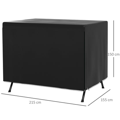 Funda Para Columpio Outsunny Pe Negro 215x155x150 Cm_2