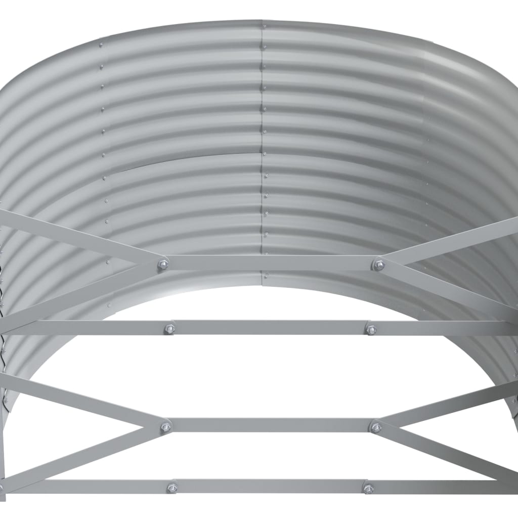 Jardinera Arriate Acero Galvanizado Marrón 249x100x68cm_4