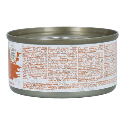 Pack 24x Kit Cat Lata Gravy - Atún &amp; Salmón 70 g Comida húmeda para gatos en salsa