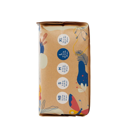 ECOBOOM- Pañal Ecológico de BAMBÚ Eco Boom. 70% Biodegradable, Hipoalergénico (TALLA 4/L, 9-14 KG, PACK DE 4 BOLSAS, TOTAL 120 PAÑALES)