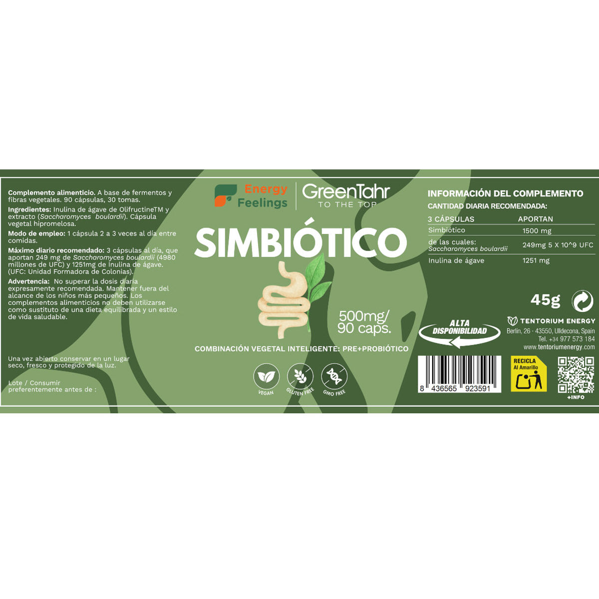Simbiotico Energy Feelings 90 capsulas