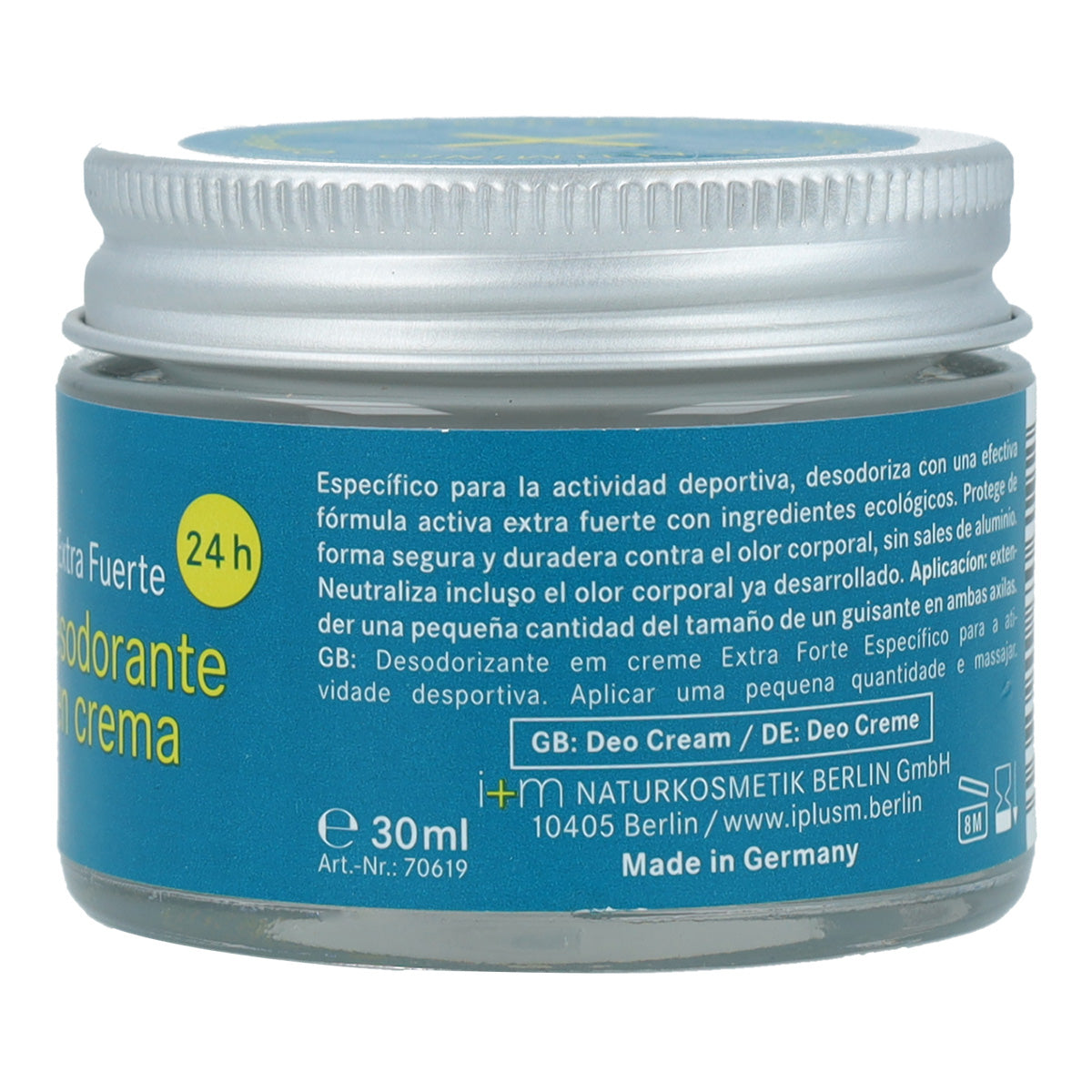 Desodorante en crema Extra Fuerte i+m Naturkosmetik 30 ml
