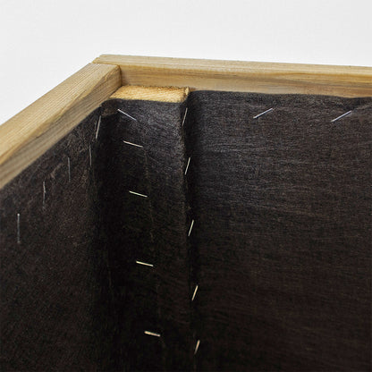 Jardinera De Madera Con Refuerzo De Aluminio 100x40x40 Cm Ghio Al Hortalia_2