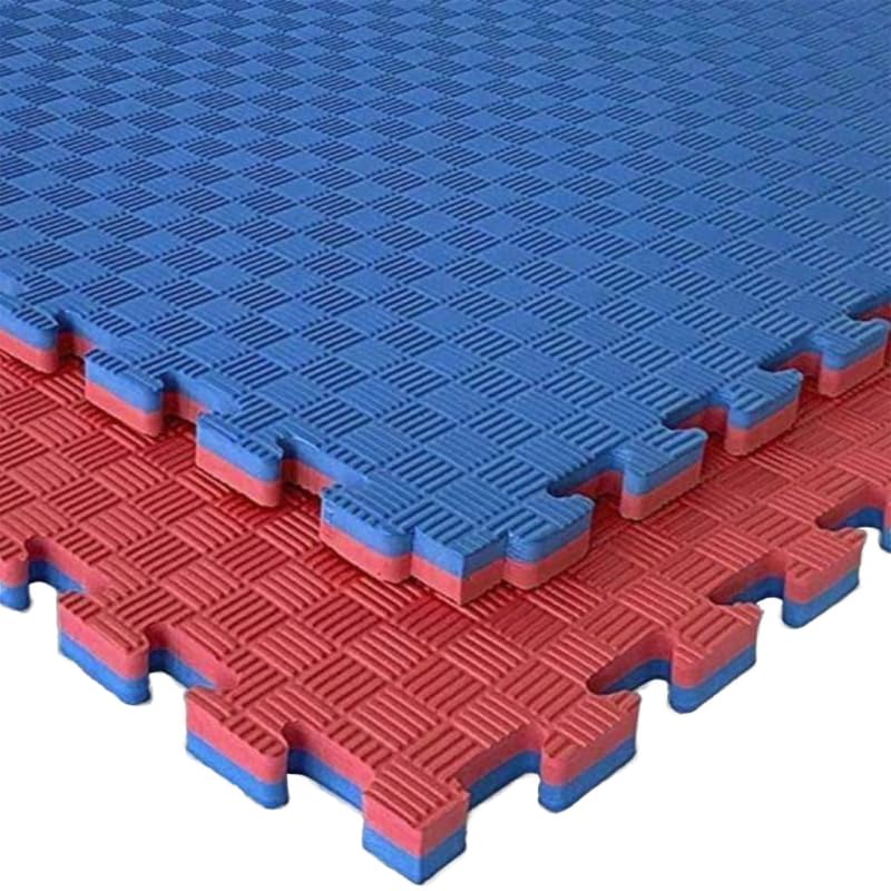 Tatami Puzzle Eva Para Suelo Infantil 1x1m X25mm Rojo - Azul Pack Ahorro 8 Unidades_4