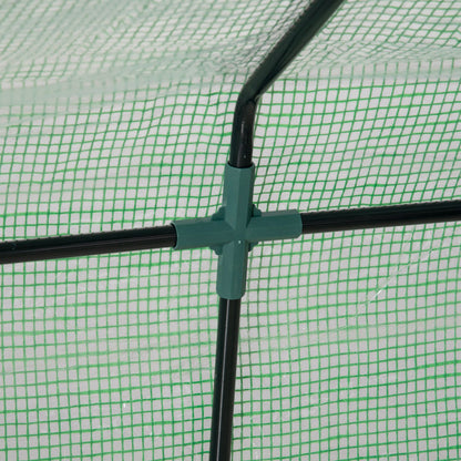 Invernadero De Terraza Outsunny Acero, Pvc Verde 180x90x90 Cm_4