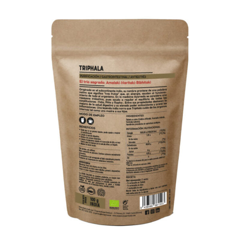 Triphala Bio En Polvo 100g - Orgánica Superfoods_1