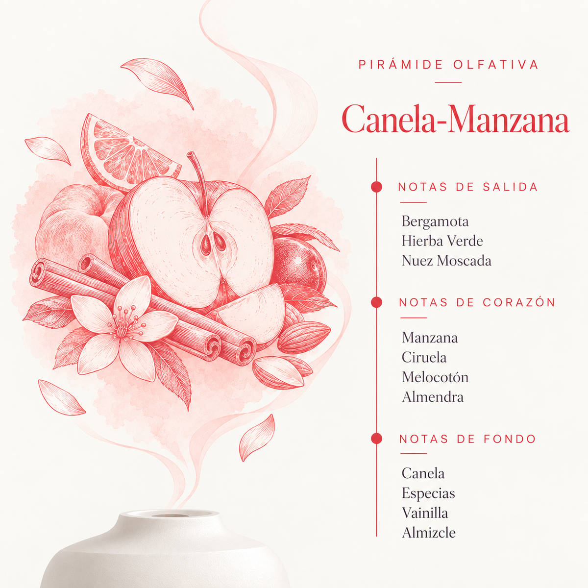 Esencia Hidrosoluble Canela-Manzana SYS Aromas 50 ml | Aroma Dulce y Afrutado | Para Humidificadores y Difusores_1