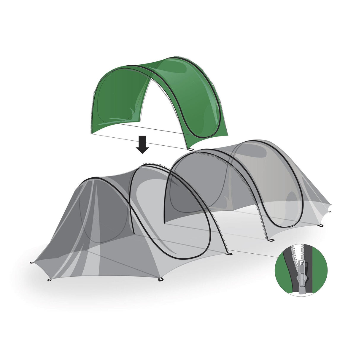 Ampliación túnel de cultivo impermeable 1 m Biotop