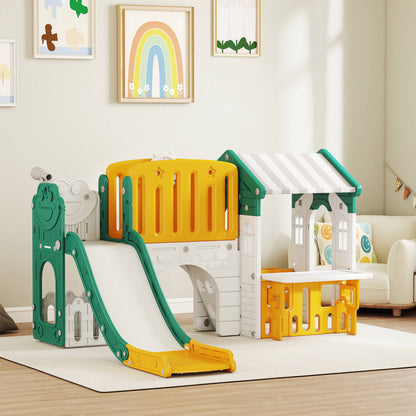 Tobogán Infantil Aiyaplay Hdpe, Pp Amarillo 189x180x111 Cm 331-113v00yl_1