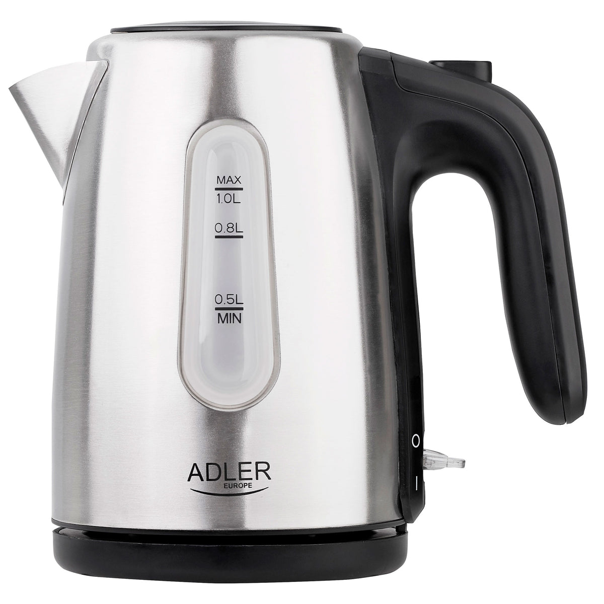Hervidor Agua Eléctrico 1 Litro Acero Inoxidable, Sin Bpa, Inalámbrico, Apagado Automático Adler Ad1273, 1200w_0