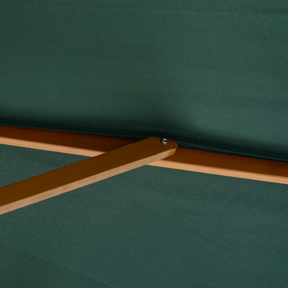 Parasol De Jardín Outsunny Verde Mástil De Madera Ø300x250 Cm_3