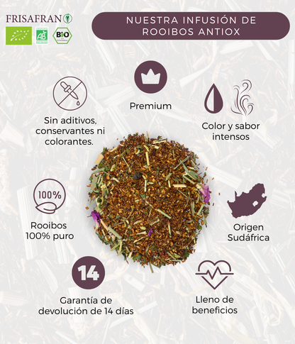 Infusión De Rooibos Antioxidante Ecológica En Granel | Calidad | Frisafran 100 G_3