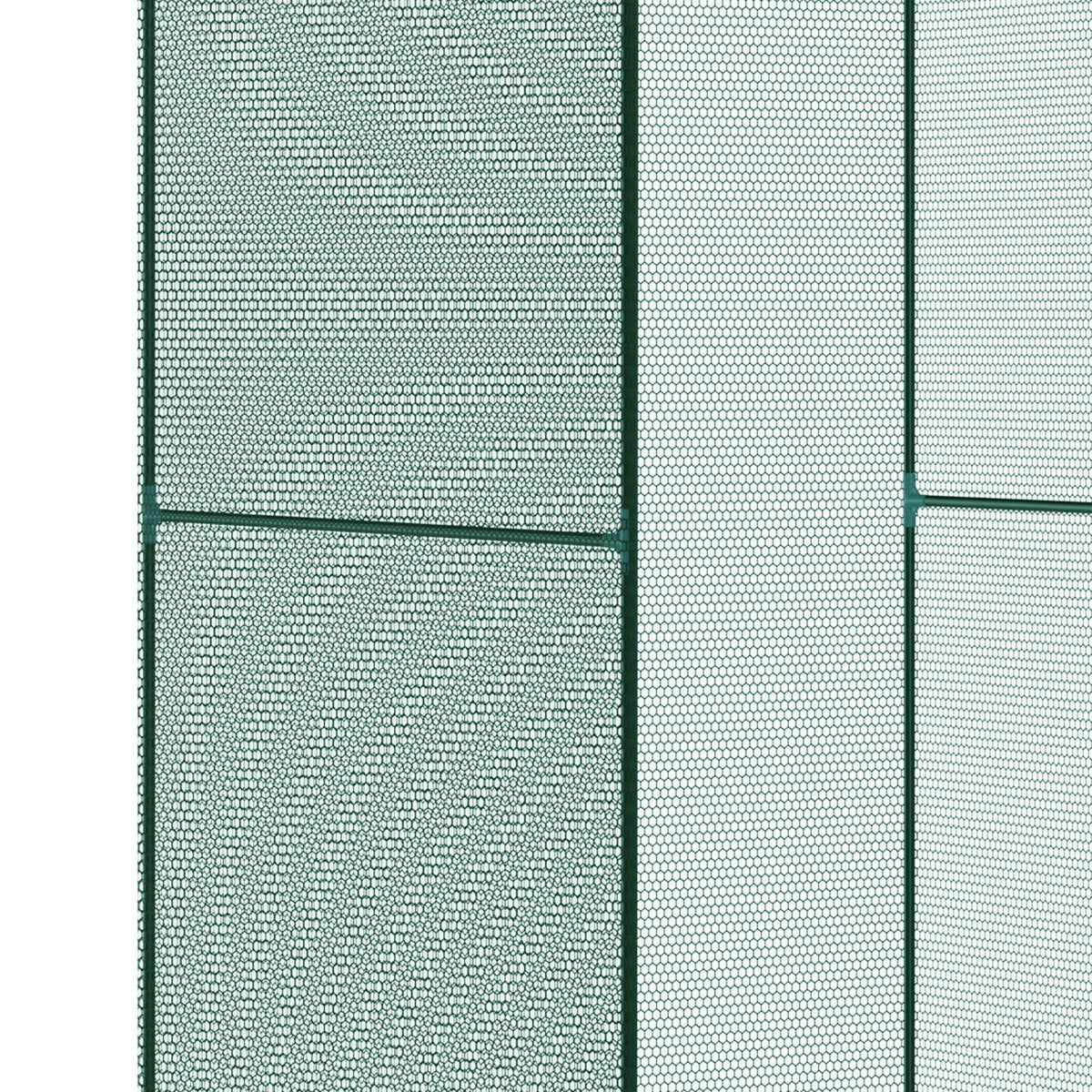 Outsunny Jaula De Cultivo Con Puerta Enrollable Y Marco De Acero 120x120x180 Cm_4
