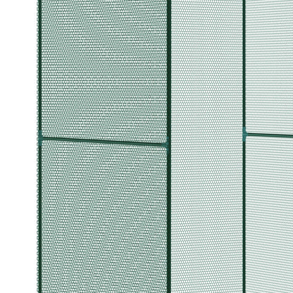 Jaula De Cultivo Con Puerta Enrollable Outsunny 120x120x180 Cm Verde_4