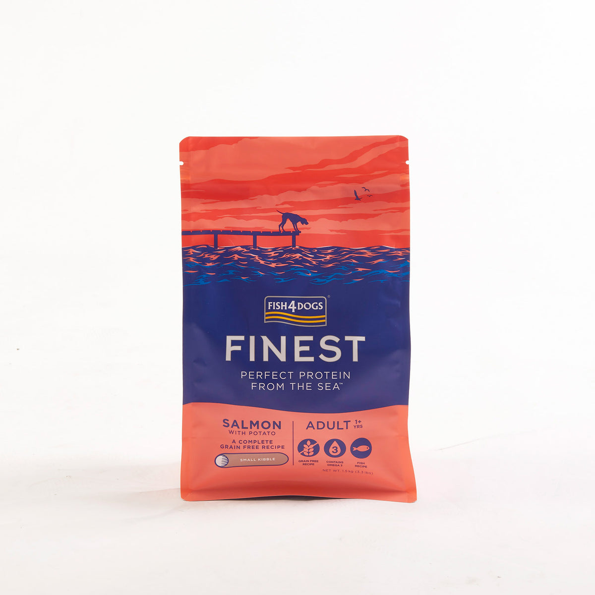 Fish4dogs Pienso Para Perro Adulto Sin Cereales – Salmón Y Patata Razas Pequeñas 1,5 Kg_0