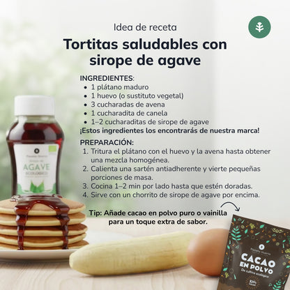 Sirope de Agave ECO crudo Planeta Huerto 500 ml