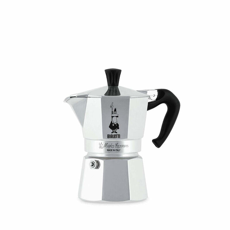 Cafetera Italiana Bialetti Moka Express 0,2 L Aluminio, Negro_0
