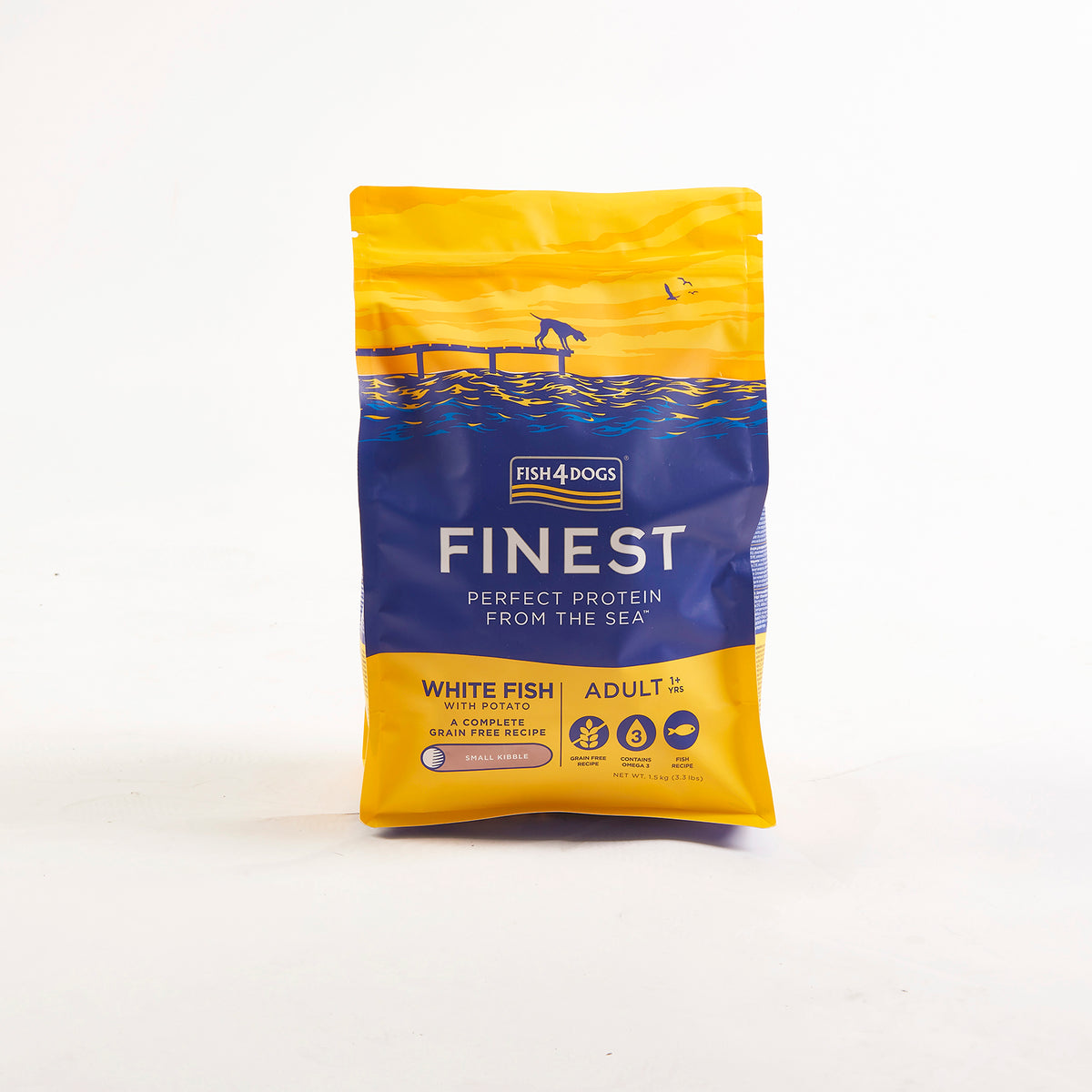Fish4dogs Pienso Razas Pequeñas Sin Cereales – Pescado Blanco Y Patata 1,5 Kg_0