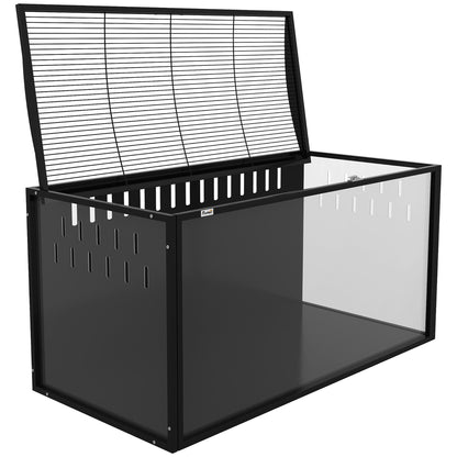 Jaula Para Hámster Pawhut Acero, Acrílico Negro 105x51x53 Cm_4