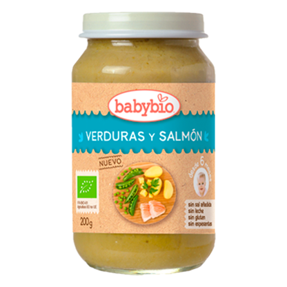 Tarrito Verduras y Salmón (a partir de 6 meses) babybio 200g