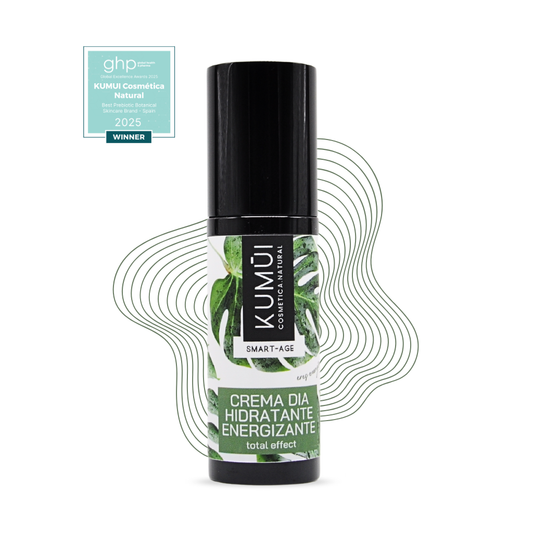 Crema Día Facial Antiedad Energizante Total Effect - Con Prebióticos, Acido Hialuronico y Algas Reafirmantes KUMUI 30ml_0