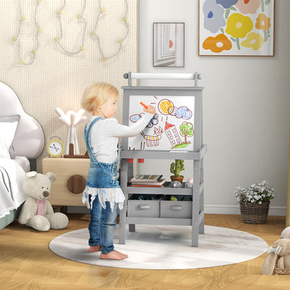 Caballete De Pintura Aiyaplay Mdf Gris 59x48x118 Cm_1