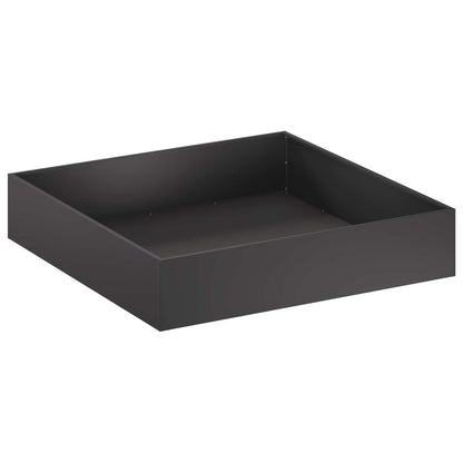Macetero De Jardín 2 Uds. Negro 80 X 80 X 20 Cm_2
