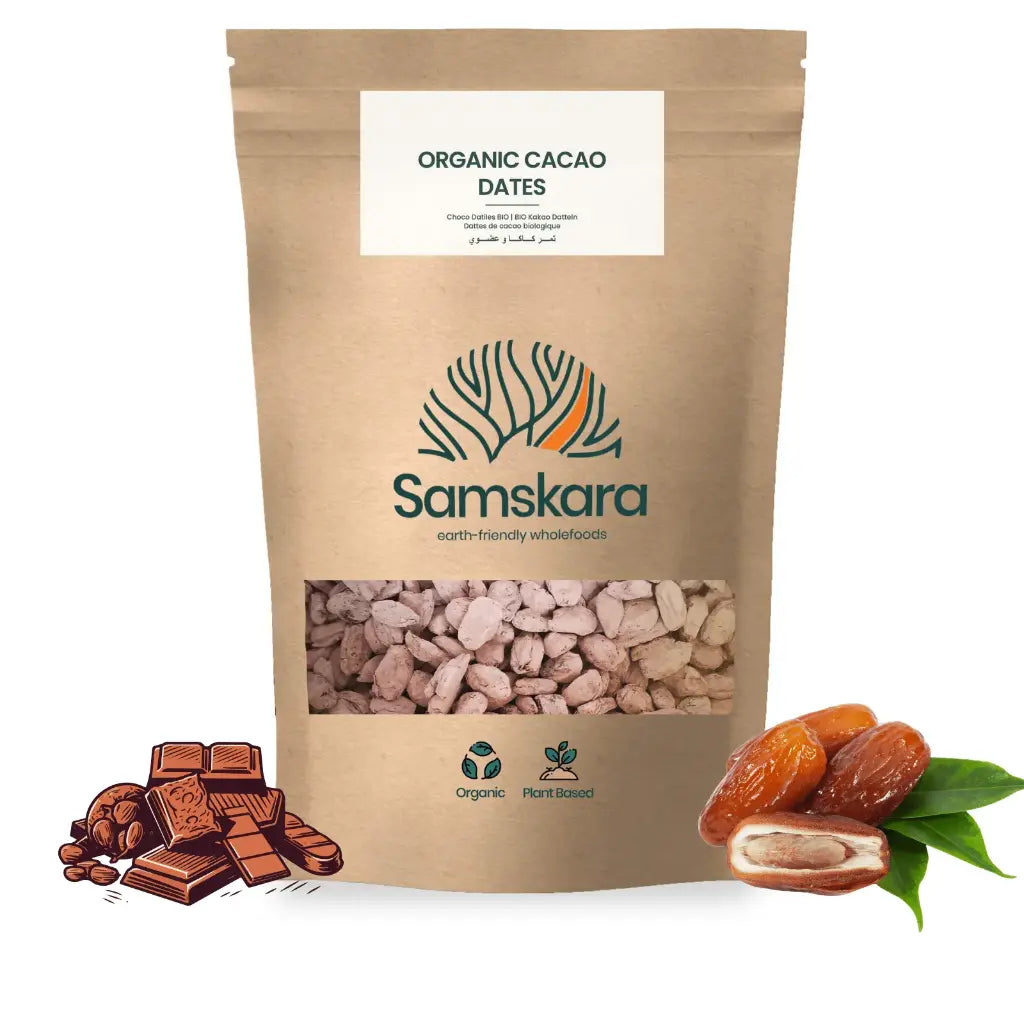 Dátiles Con Cacao Bio - Pack 2 X 500g (2 Envases Retail) | Dátiles Ecológicos Naturales, Endulzante Vegano_0