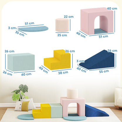 Bloques De Espuma Aiyaplay Terciopelo Multicolor 51x40x40 Cm 3d0-033v01mx_2