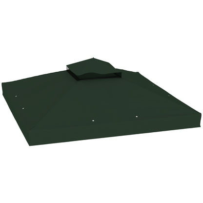 Techo De Repuesto Outsunny Tela Oxford Verde 300x300 Cm_0