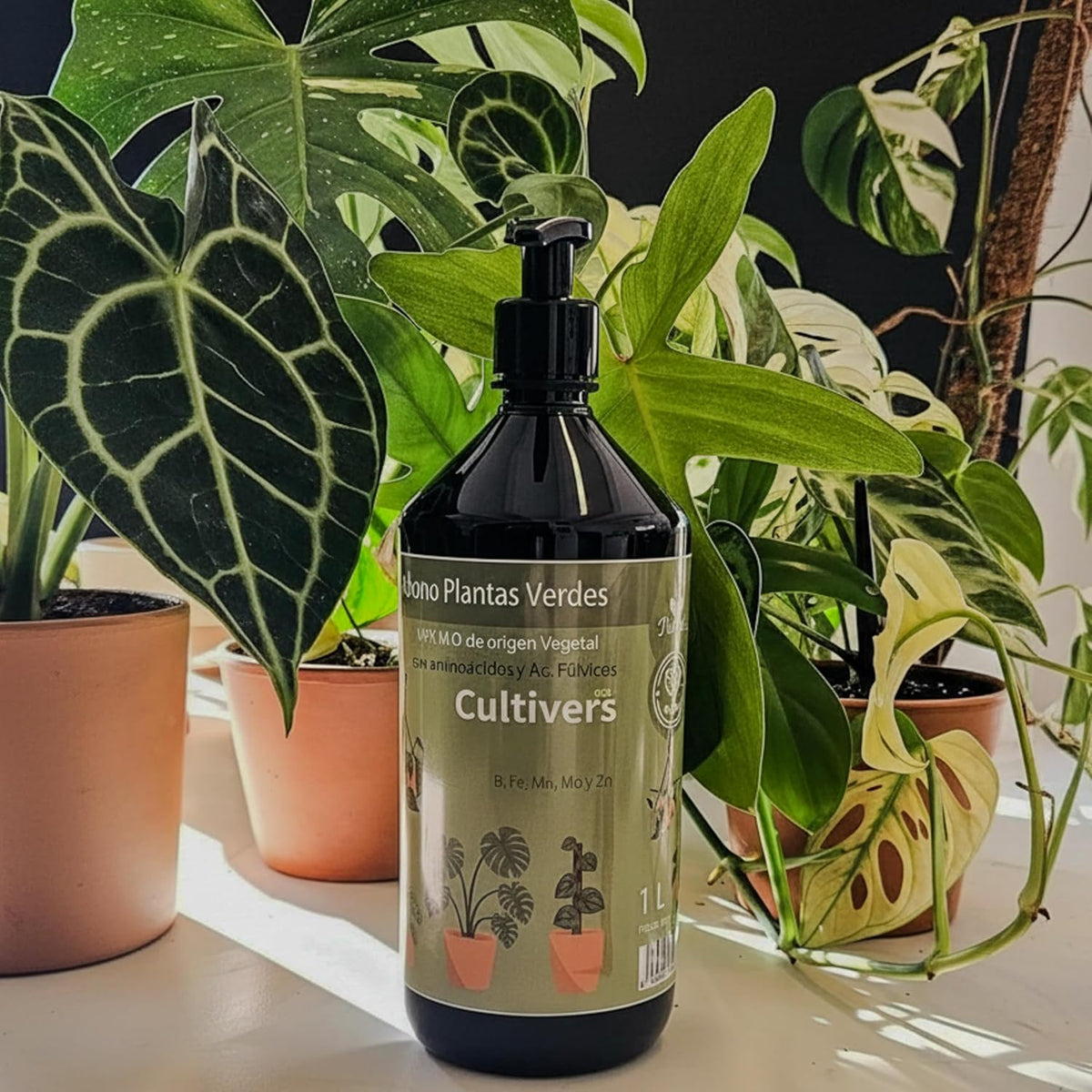 Cultivers Abono Plantas Verdes Líquido 500 Ml Para Interior Y Exterior Npk 3-4-4 Con Aminoácidos Y Ácidos Fúlvicos |…_2