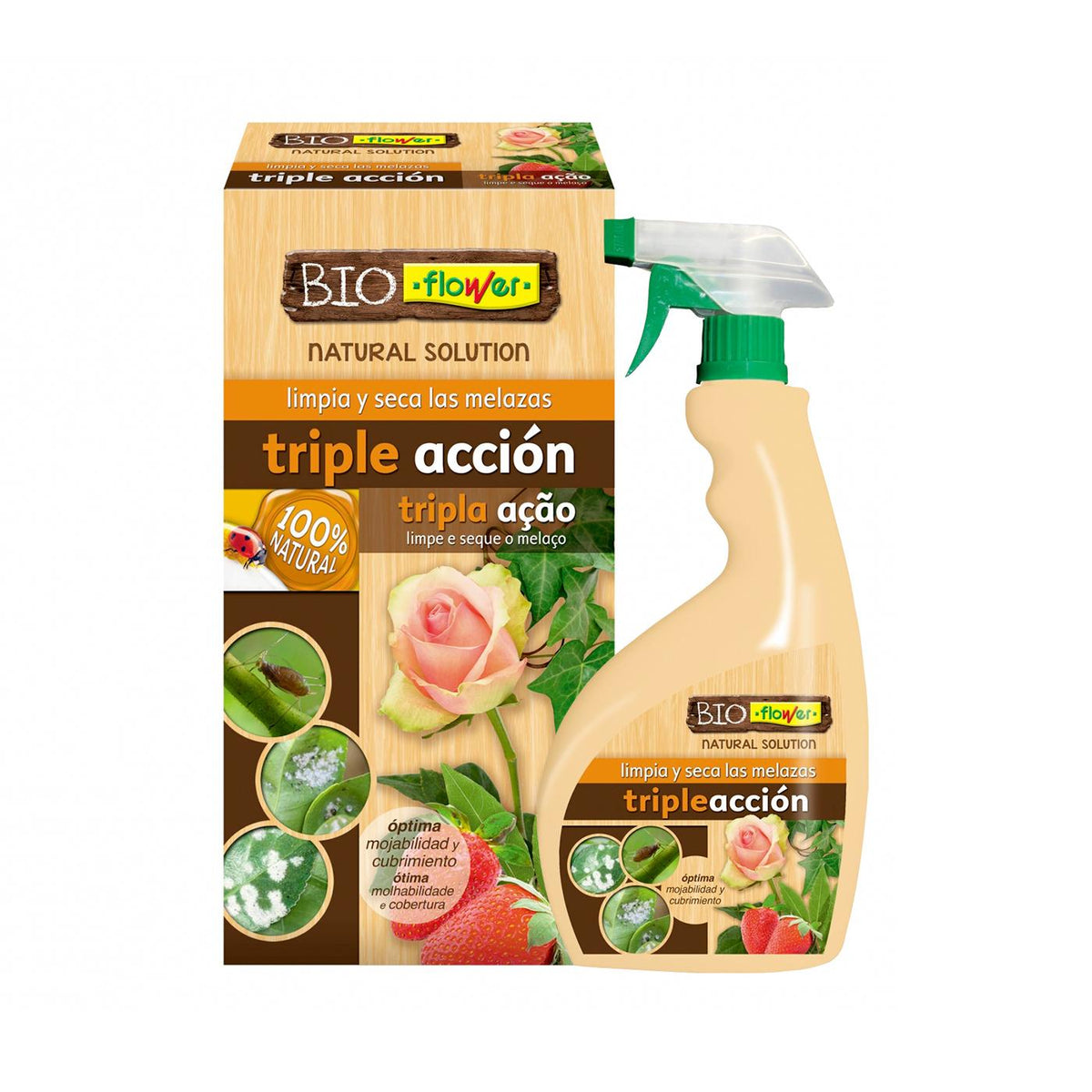 Triple acción contra Insectos, Melazas y Hongos BioFlower Listo Uso
