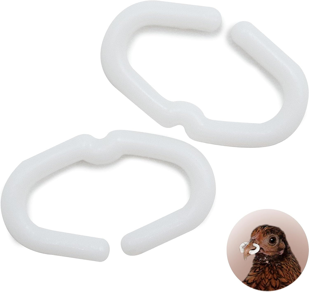 Anillas Antipicaje Para Perdices O Gallinas Y Faisanes (bolsa De 100 Unidades) - Tamaño Grande (2 Cm)_0