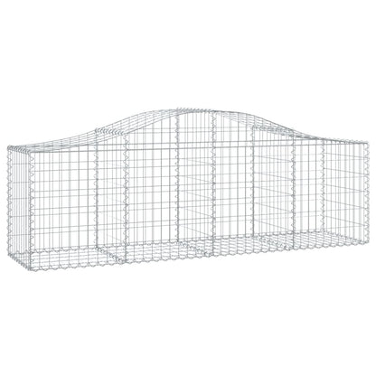 Cestas De Gaviones 5 Uds Forma De Arco Hierro 200x50x60/80 Cm_2