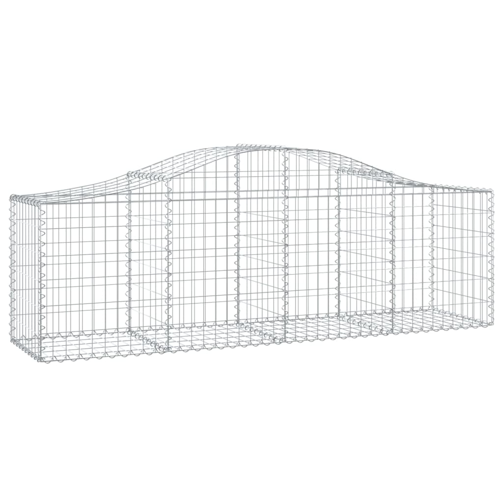Cestas De Gaviones 30 Uds Forma De Arco Hierro 200x50x60/80 Cm_2