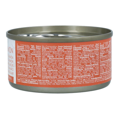 Kit Cat Lata Toppers - Pollo &amp; Salmón 80 g Comida húmeda para gatos en gelatina