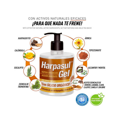 HARPASUL® gel con silicio orgánico Natysal  200 ml.