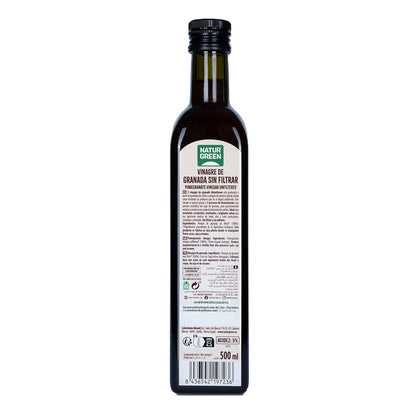 Vinagre de Granada Bio sin filtrar NaturGreen 500 ml